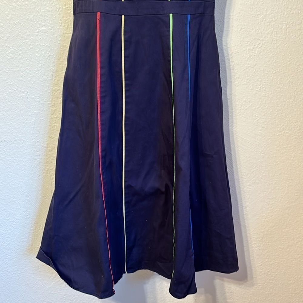 Modcloth Between the Lines Fit and Flare Dress Large - Picture 5 of 6